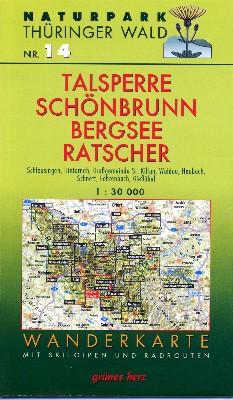 Wanderkarte Talsperre/Sch�nbrunn/Bergsee Ratscher