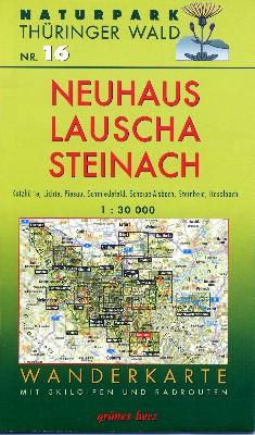 Wanderkarte 16 Neuhaus, Lauscha, Steinach