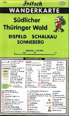 Wanderkarte s�dlicher Th�ringer Wald